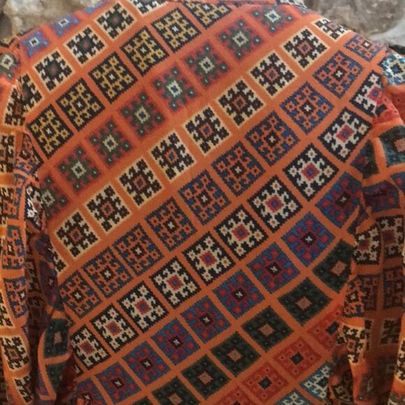 Anthropologie Tanvi Kedia "Sumana" Tunic Orange Beaded Short Sleeve Dress XS - Picture 9 of 10